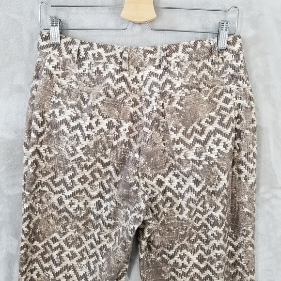 Vtg St John Sport Pant Suit Women M Brown Basket Weave Straight Leg USA Eclectic - Picture 15 of 16